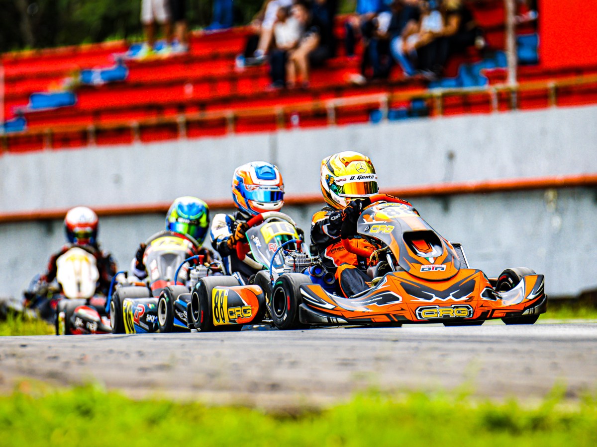 Bernardo Gentil conquistou seu primeiro pódio em sua nova categoria no kartismo