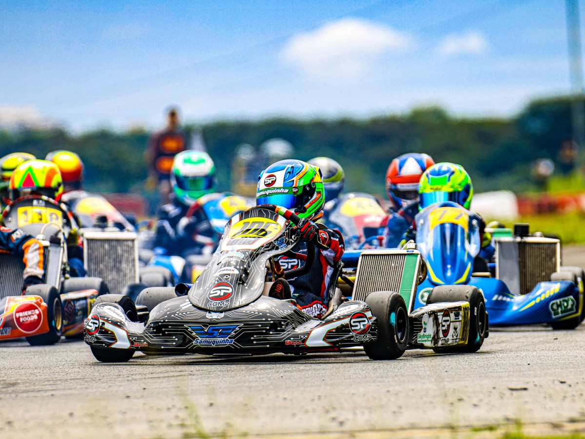 Samuquinha é 2º colocado na Copa São Paulo Light de Kart e mantém liderança após 2 etapas