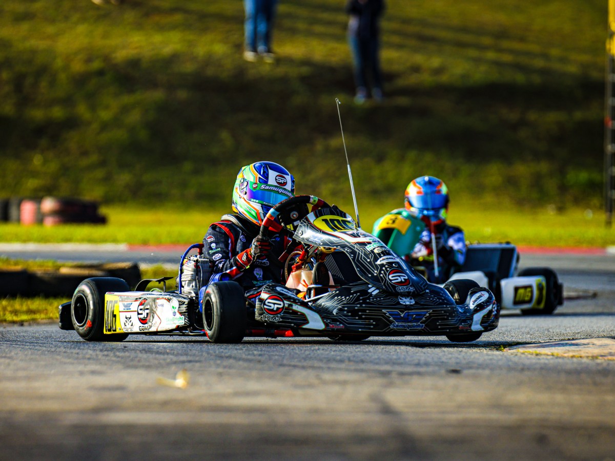 Mesmo com forte gripe Samuquinha volta ao pódio na Copa São Paulo Light de Kart